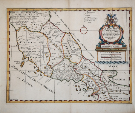 A New Map of Latium, Etruria, and as much of …