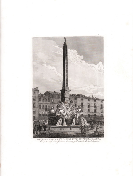 Fontana detta De' Quattro Fiumi in Piazza Navona