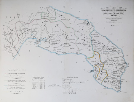 Circoscrizione Ecclesiastica nel Regno delle Due Sicilie - Foglio V