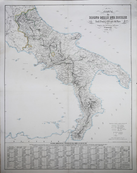 Carta del Regno delle Due Sicilie - Reali Dominj al …
