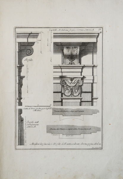 Modini in faccia, e Profilo dell'antecedente Porta posta al n°: …