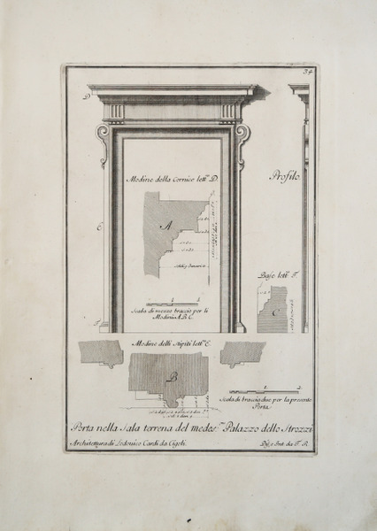 Porta nella sala terrena del medesimo Palazzo dello Strozzi
