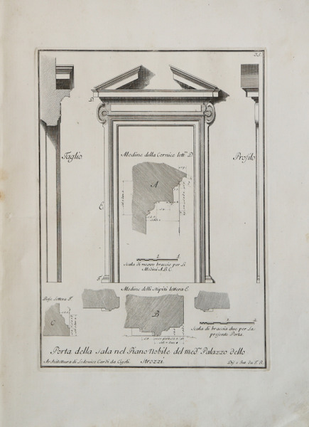 Porta della sala nel Piano Nobile del med.mo: Palazzo detto …