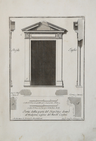 Mobili, tra cui un orologio disegnato per il Senatore Rezzonico