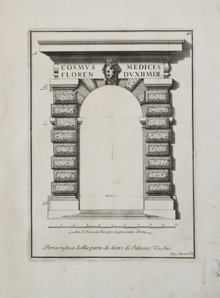 Porta rustica dalla parte di dietro di Palazzo Vecchio