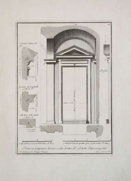 Porta ne i ripiani di una scala dentro il suddetto …