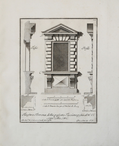 Finestra Terrena della passata Facciata posta al n°: 66 segn.a: …