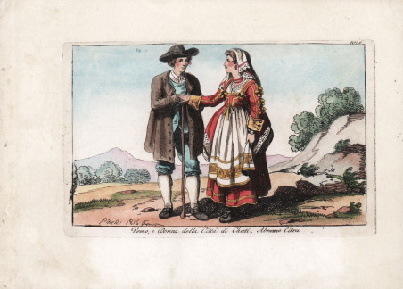 Uomo, e Donna della Città di Chieti, Abruzzo Citra