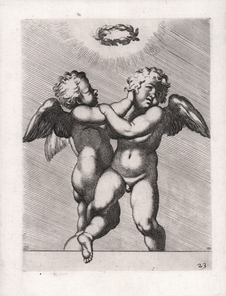 Due Amorini che lottano