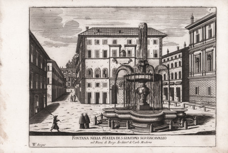 Fontana nella Piazza di S. Giacomo Scossacavallo