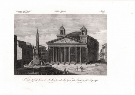 Veduta della Chiesa di S. Maria ad Martyres già Pantheon …