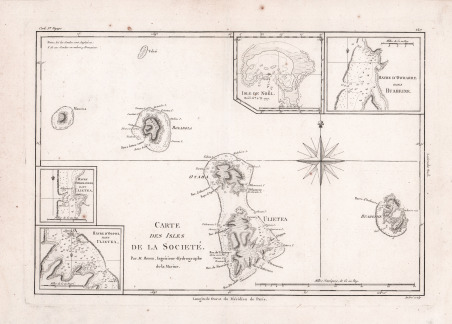 Carte des Isles de la Societè