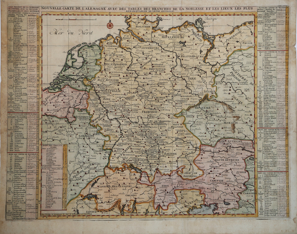 Nouvelle Carte De L'Allemagne avec des Tables des Branches de …