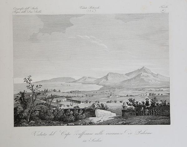 Veduta del Capo Zafferano nelle vicinanze di Palermo in Sicilia