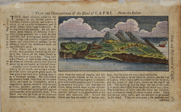 View and Description of the Island of Capri