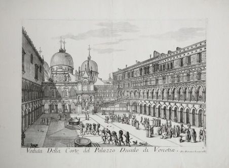 Veduta della Corte del Palazzo Ducale di Venetia