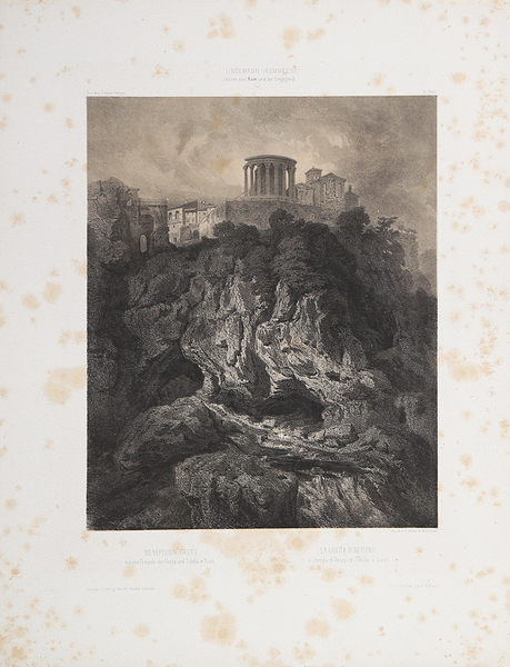 Die Neptuns Grotte mit den Tempeln der Vesta un Sibilla …