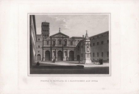 Piazza e Facciata di S. Bartolomeo all'Isola