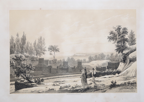 La rue des Tombeaux a Pompeia