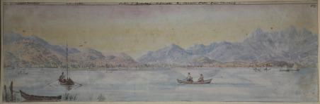 Lake of Bisentina separetes the Luccese from Tuscany