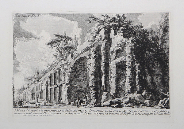 Veduta dei Muri che investivano le falde de monte Celio…