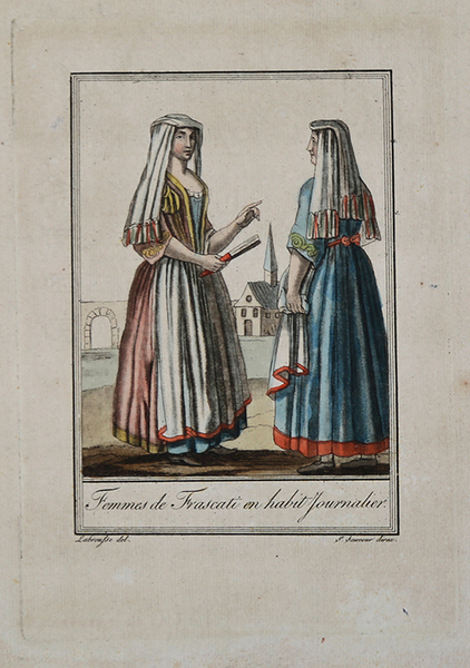 Femmes de Frascati en habit journalier