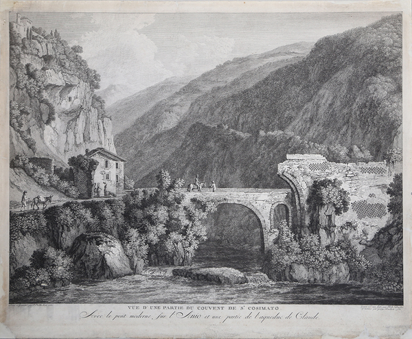 Vue d'une partie du Couvent de st. Cosimato