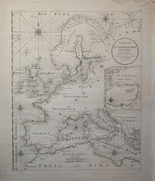 Ubersicht der Europaeischen Seekusten Verfasst von Herrn Carington Bowles Neu …