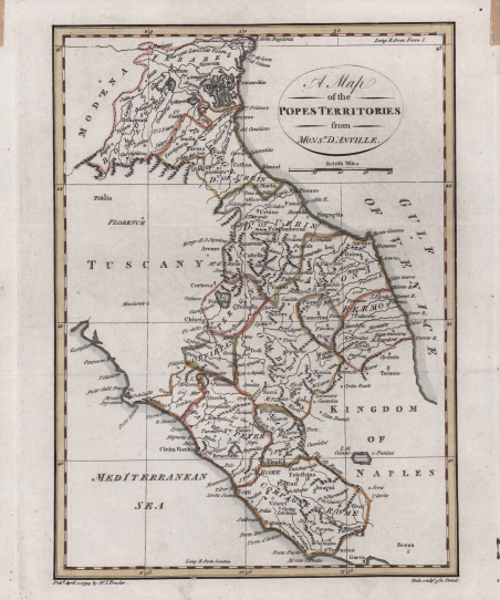 A Map of the Popes Territories