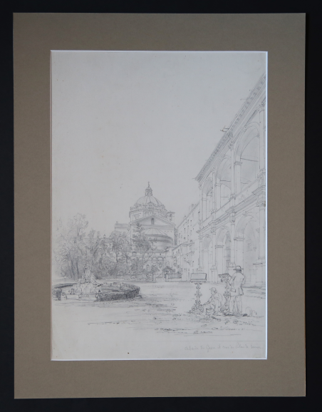 Abside du Gesu at cour du Palais de Venise