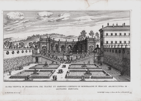 Altra Veduta in Prospettiva del Teatro et Giardino contiguo di …