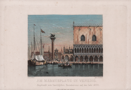 Am Markusplatz in Venedig