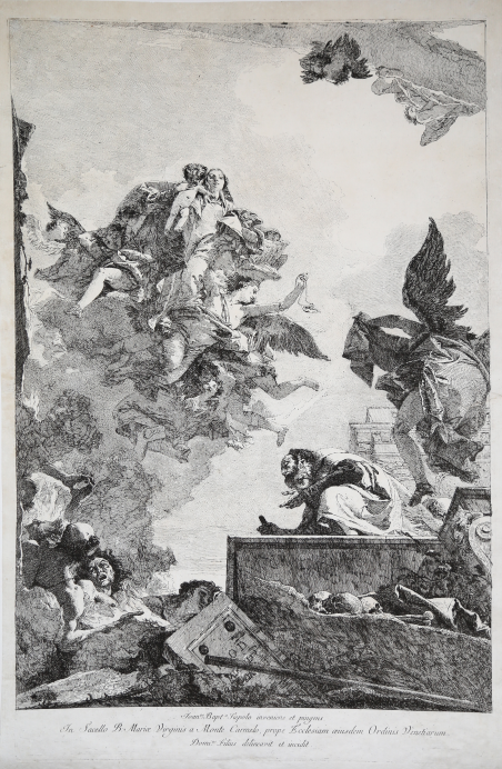 Apparizione della Vergine a S. Simone Stock