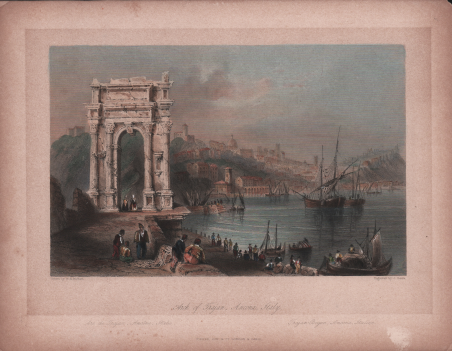 Arch of Trajan, and Citadel, Ancona