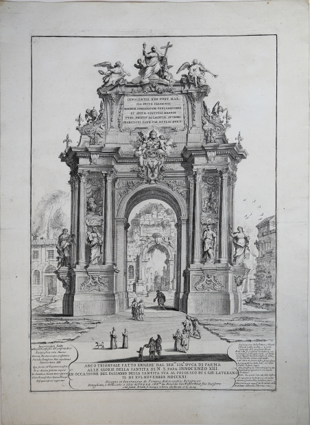 Arco Trionfale fatto erigere.alle glorie della Santita di N. S. …