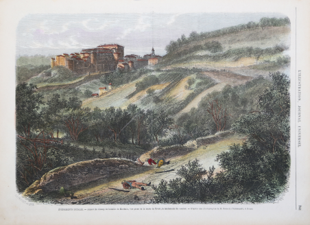 Aspect du champ de bataille de Mentana, vue prise de …