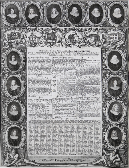 Augspurgischer Kirchen Calender auf das Iubel Jahr An(n)o MDCCXVII …