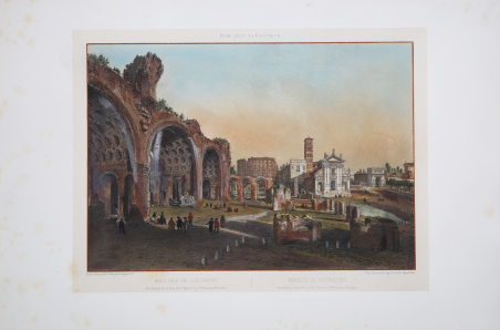 Basilique de Constantin dite Temple de la Paix, avec l'Eglise …