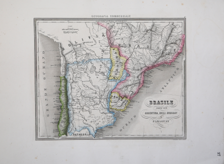 Brasile Parte Sud Argentina, Chili, Uruguay e Paraguay