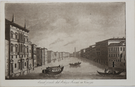 Canal grande al Palazzo Foscari in Venezia