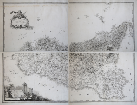 Carta del Regno di Sicilia Ricavata dall'Originale Carta del Barone …