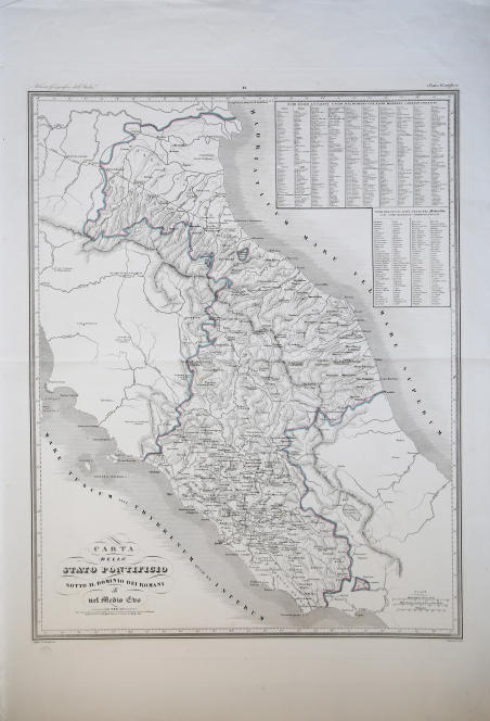 Carta dello Stato Pontificio Sotto il Dominio dei Romani e …