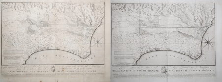 Carta esprimente lo Stato paludoso dell'Agro Pontino come fù trovato …