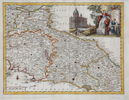 Carta geografica del Stato della Chiesa