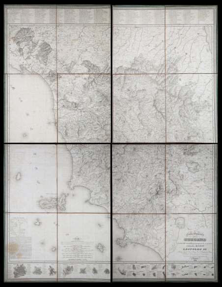 Carta geometrica della Toscana ricavata dal vero [.] dedicata a …