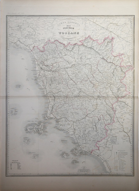 Carta Moderna delle Provincie Toscane