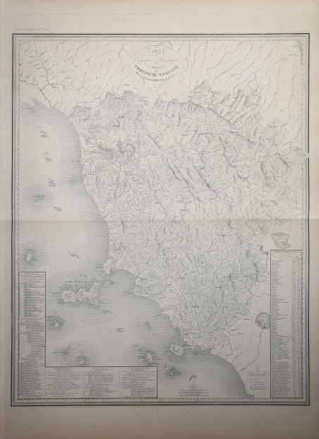 Carta Orografica e Idrografica delle Provincie Toscane