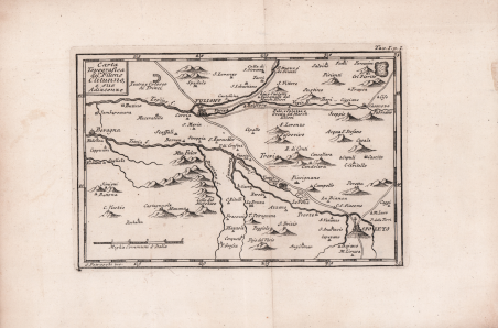 Carta Topografica del Fiume Clitunno e sue Adiacenze