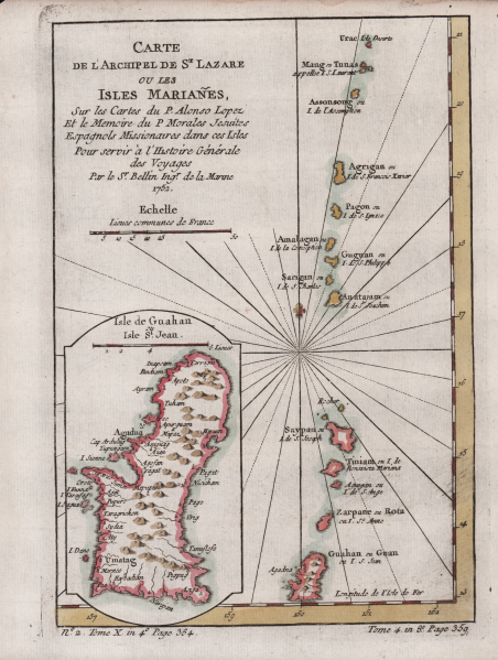 Carte de l'Archipel de St. Lazare ou Les Isles Marianes