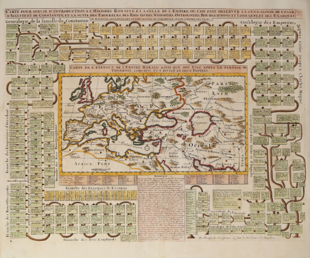 Carte de l'Etendue de l'Empire Romain ainsi que son Etat …